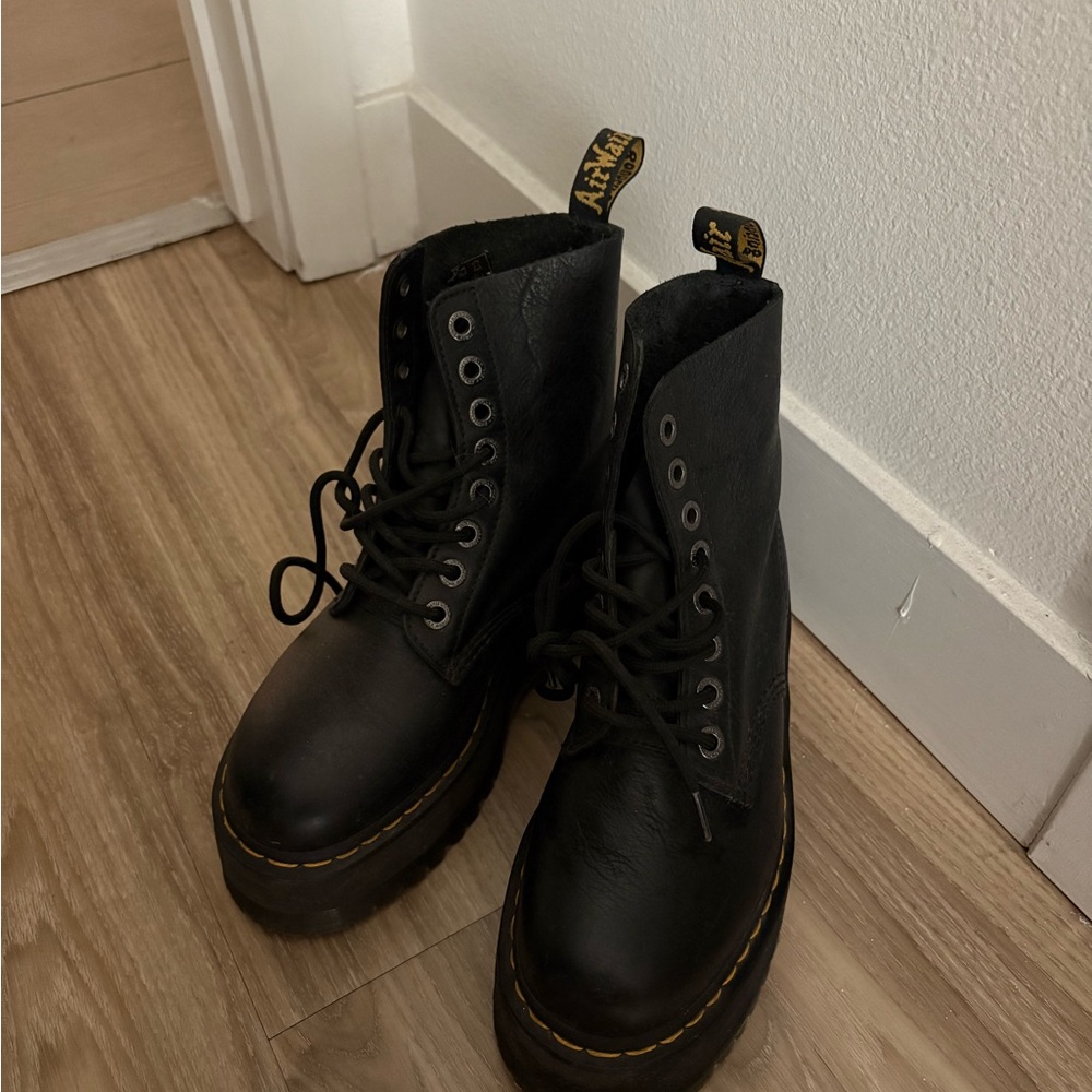 Dr. Martens Black Leather Boots